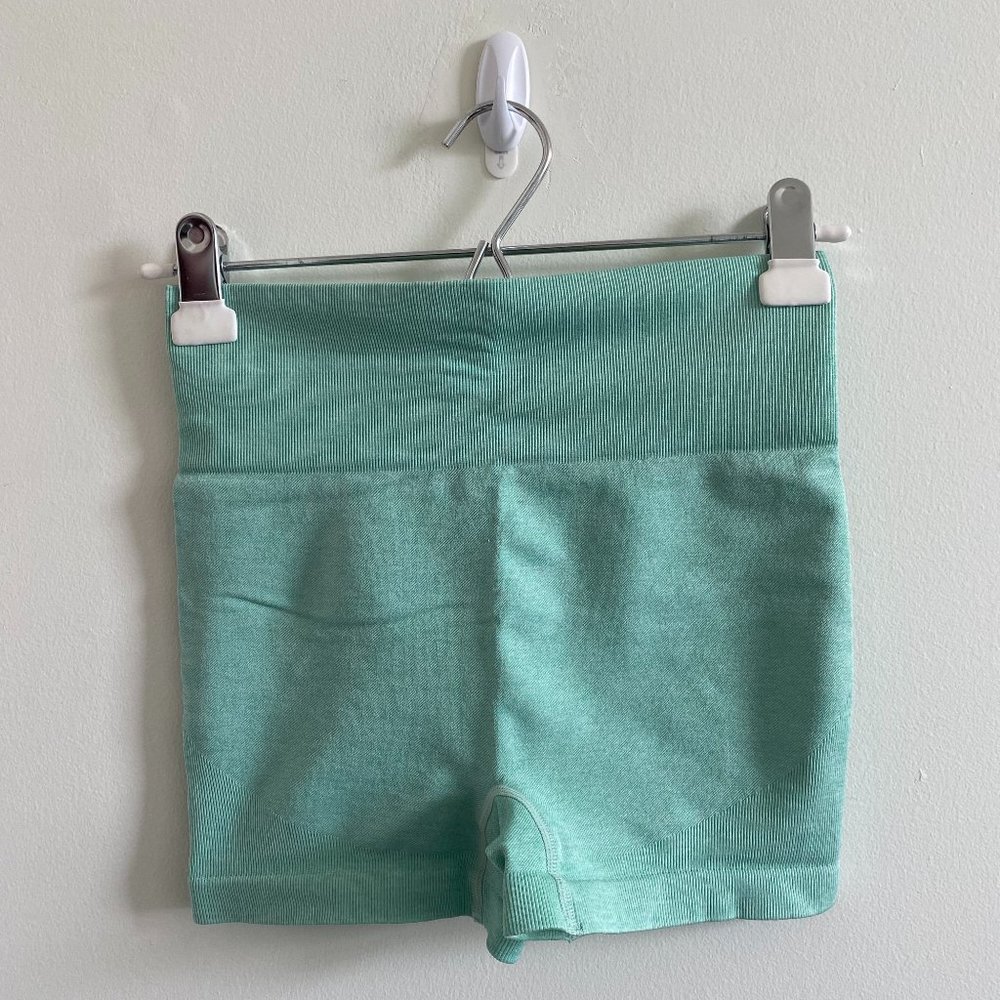 Teal SHEIN Booty Shorts